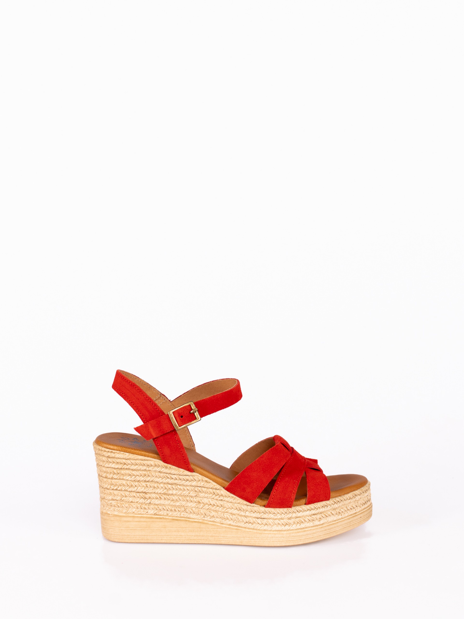 Sandália de Cunha Alta em Camurça