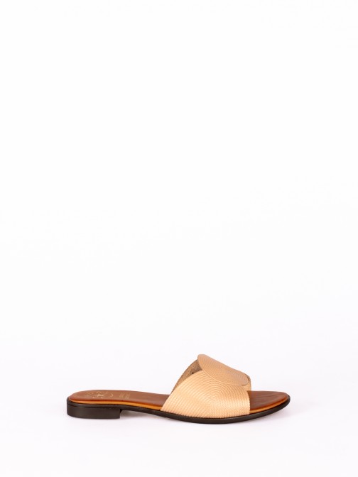 Flat Leather Slipper