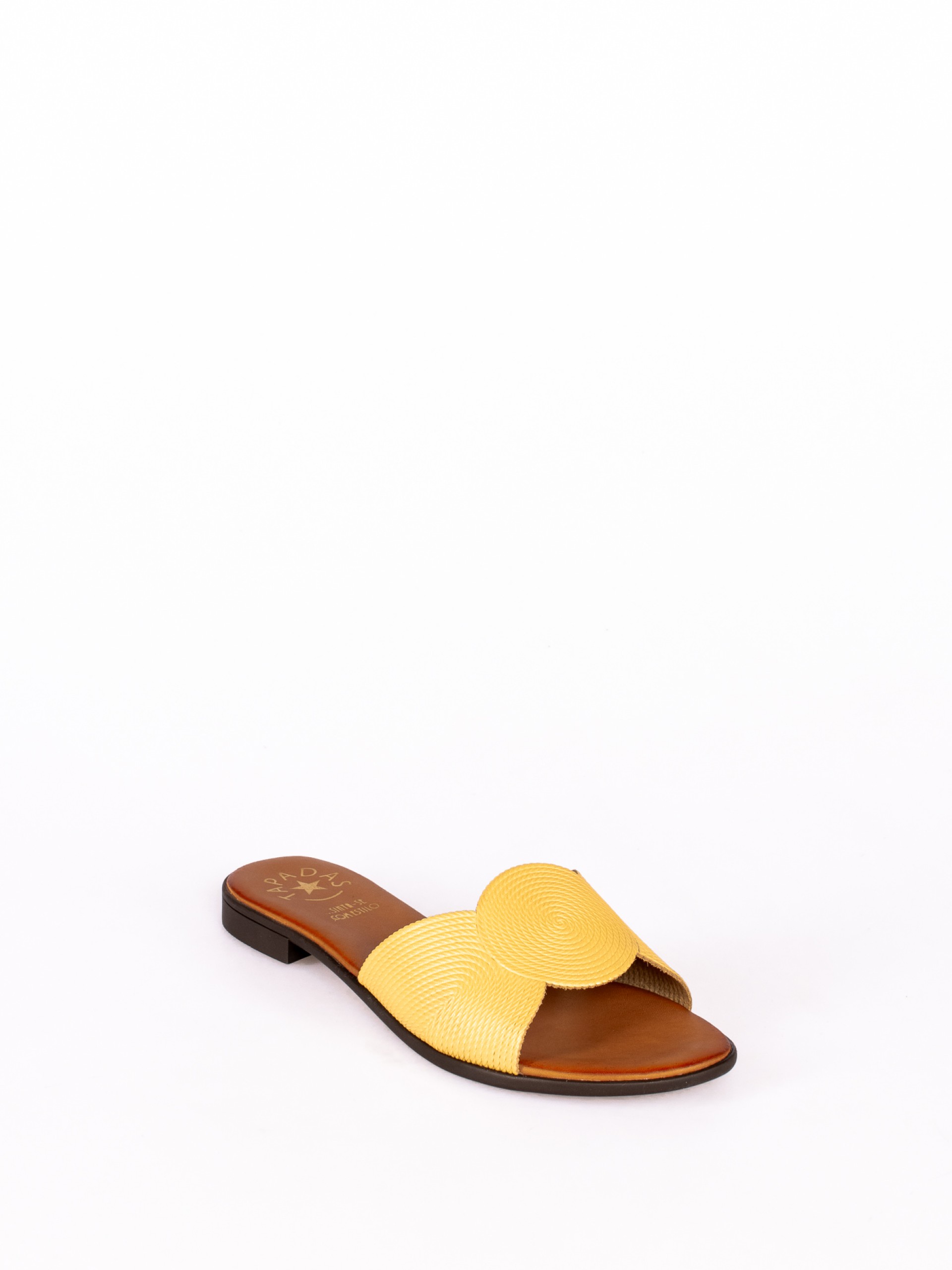 Chinela Rasa em Pele