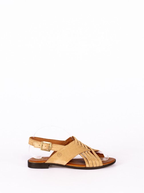 Suede Flat Sandal