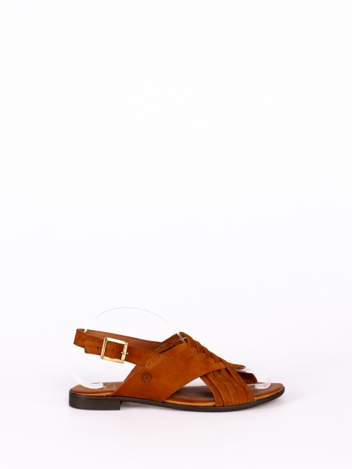 Suede Flat Sandal