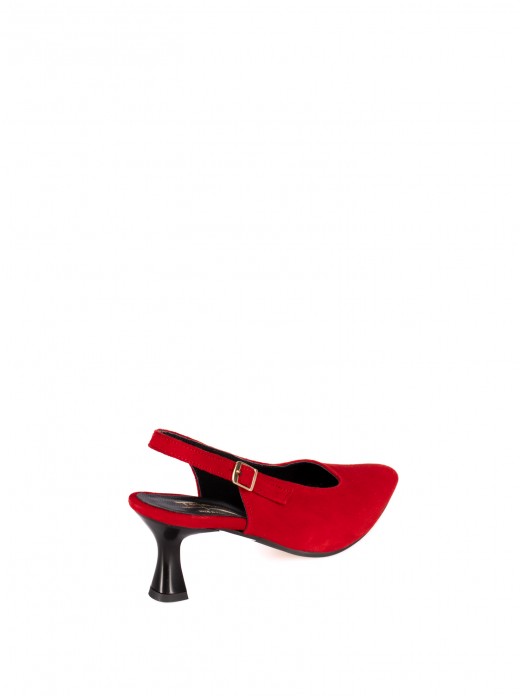 Mule with Suede Heels