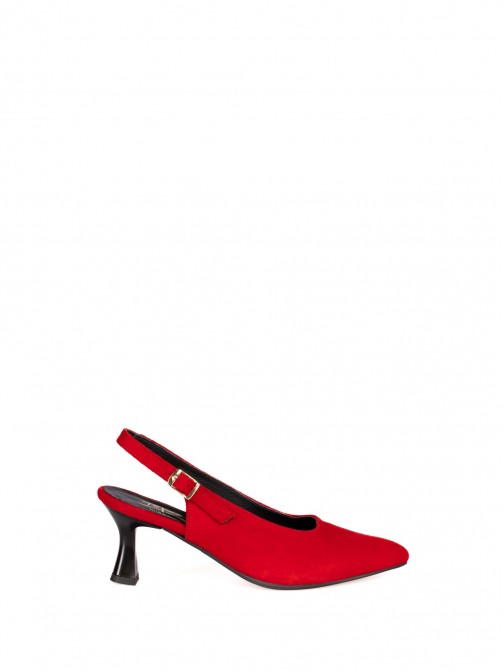 Mule with Suede Heels