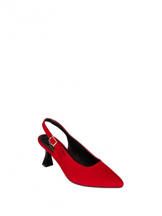Mule with Suede Heels
