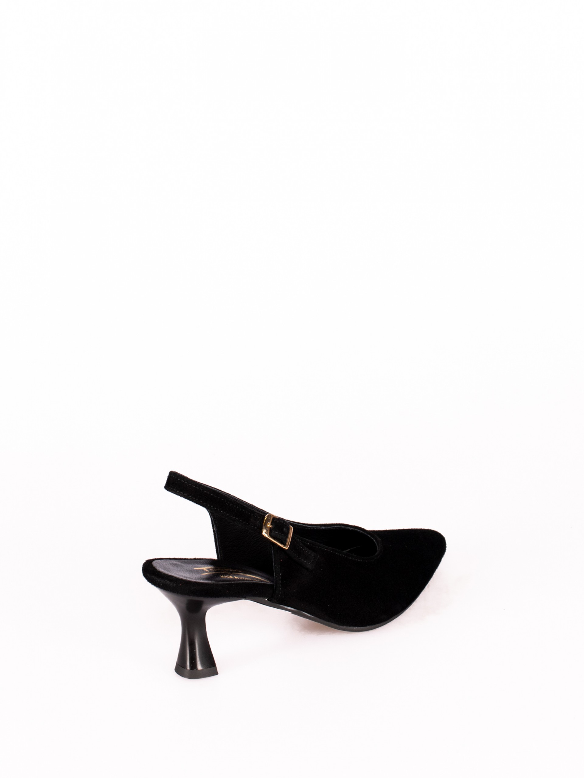 Mule with Suede Heels