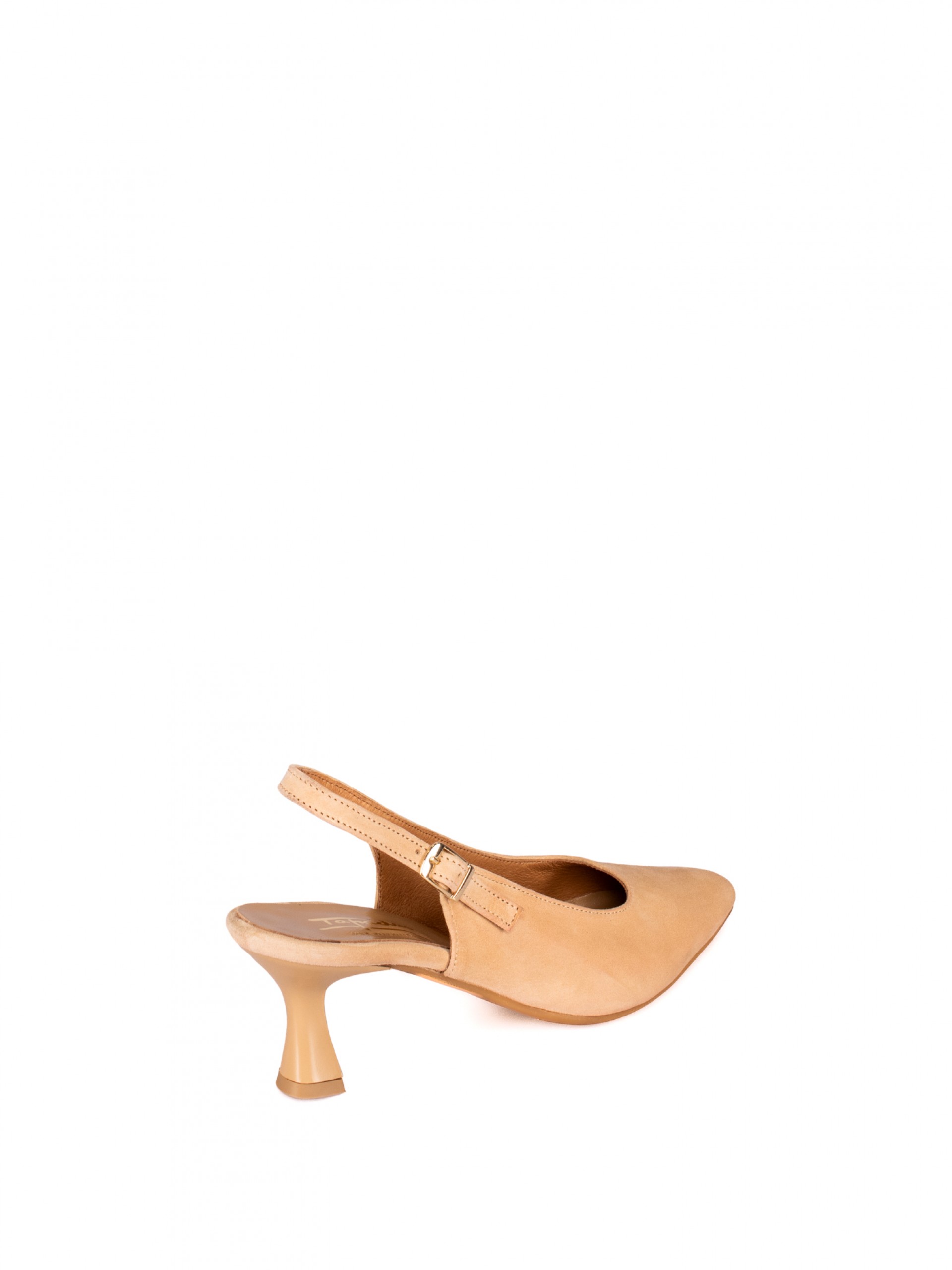 Mule with Suede Heels