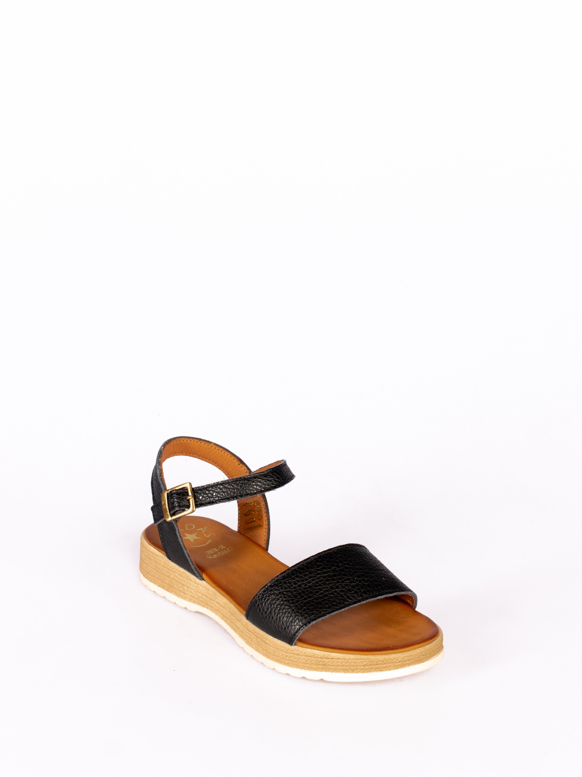 Sandália Plataforma em Pele