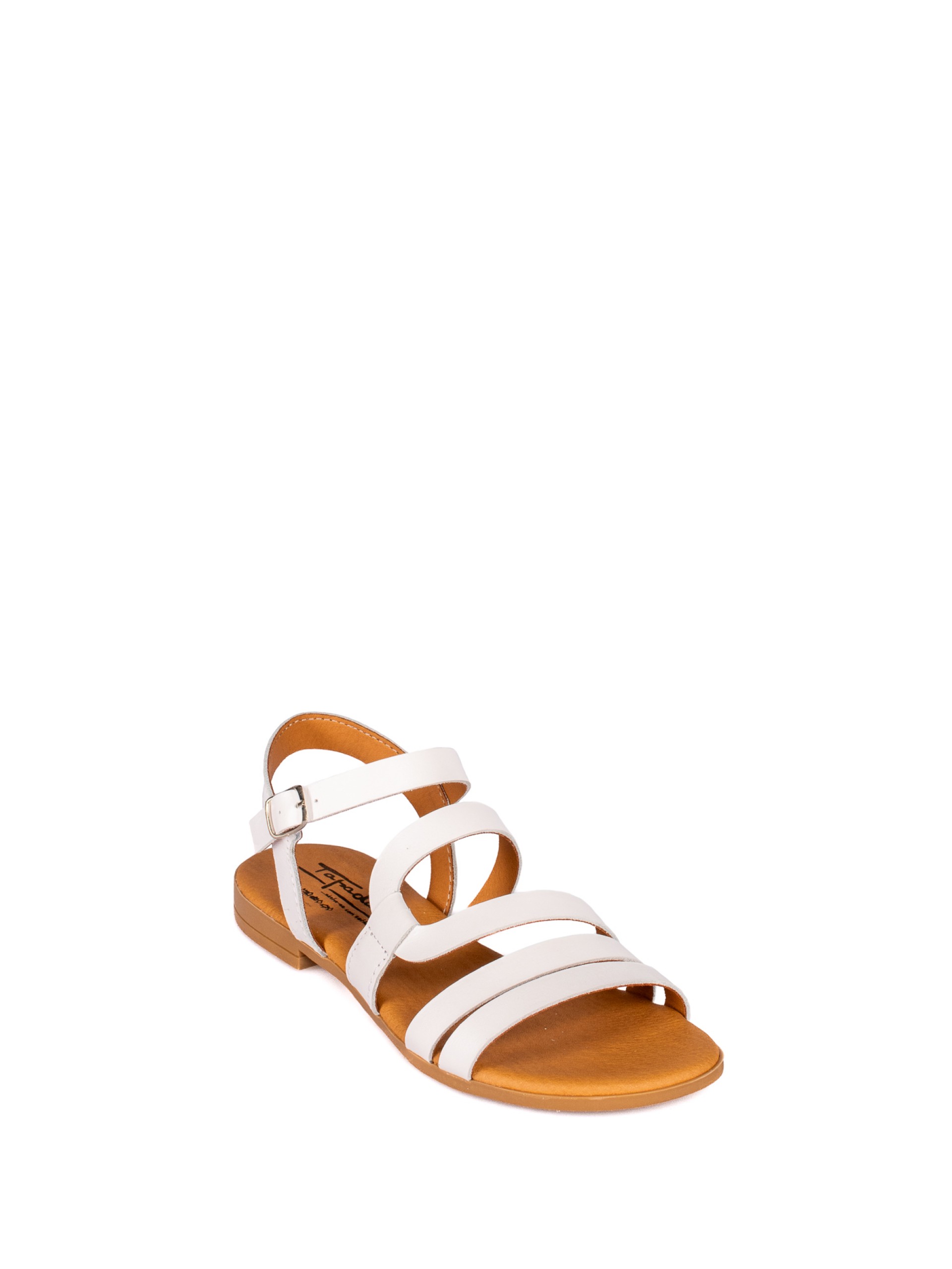 Sandália Múltiplas Tiras em Pele