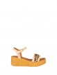 Wedge Sandal with Animal Print detail Wedge Sandal with Animal Print detail