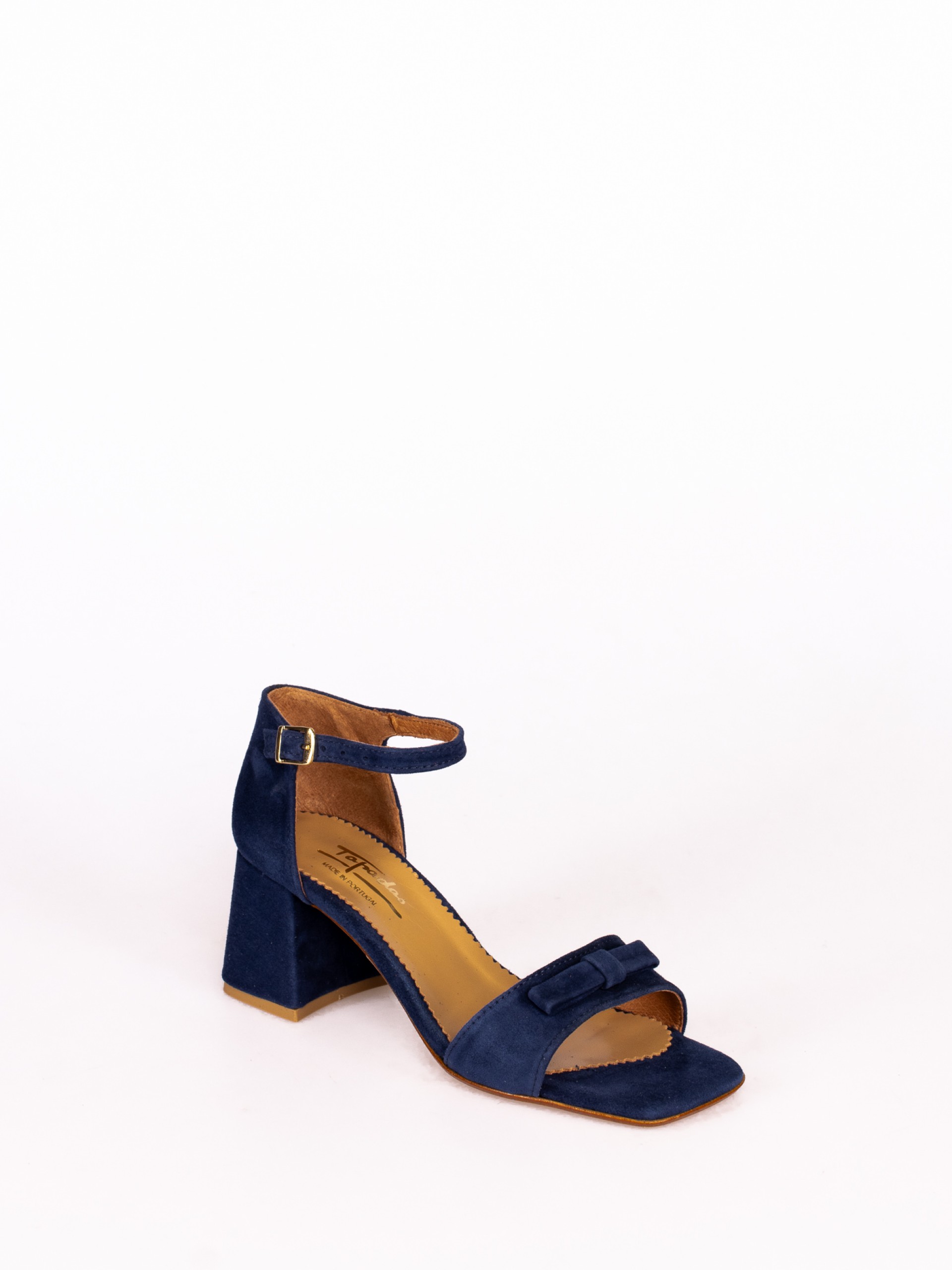 High Heel Sandal with Bow Detail in Suede