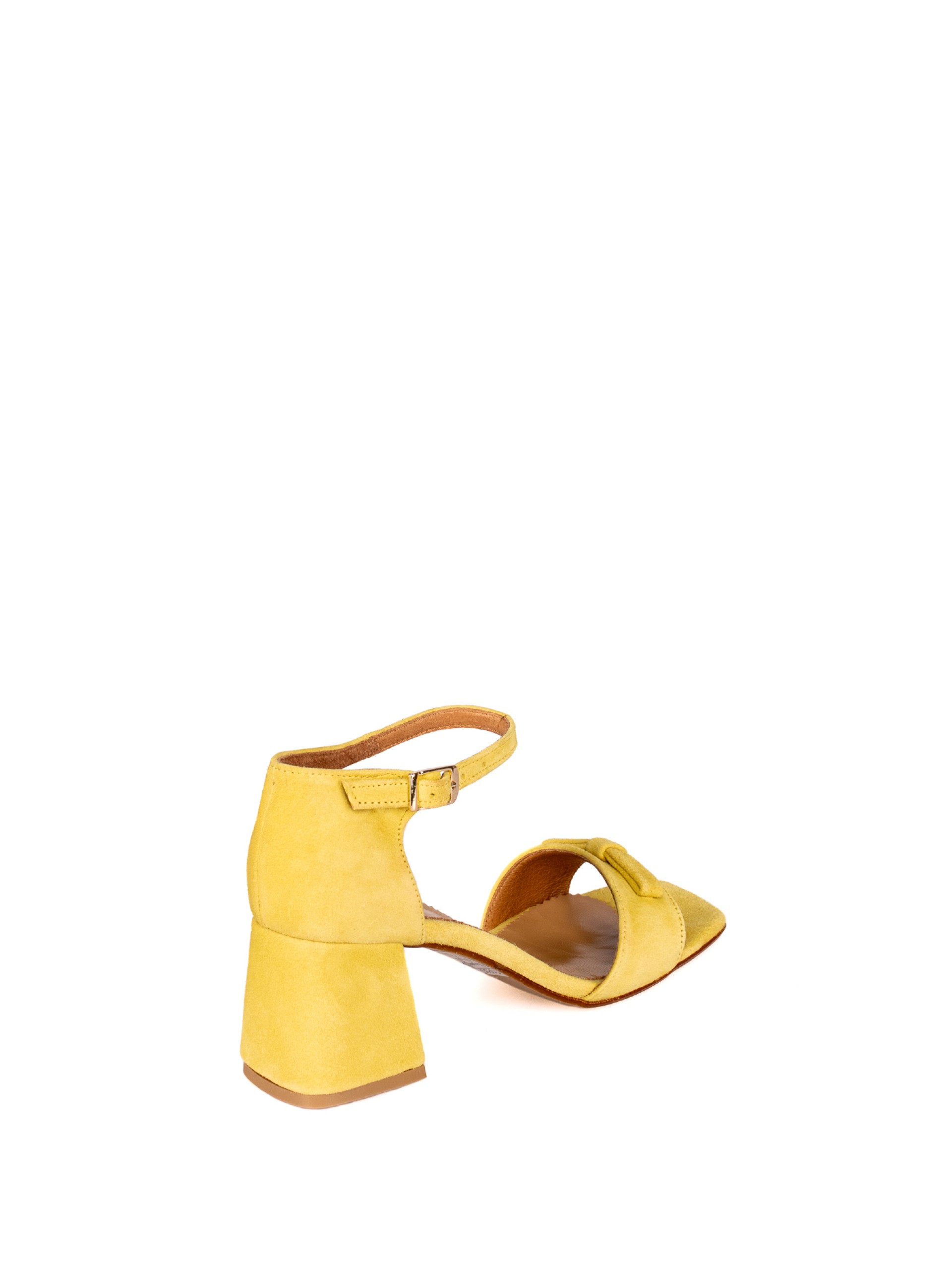 High Heel Sandal with Bow Detail in Suede