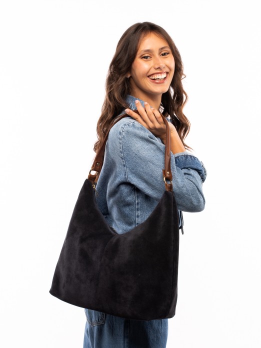 SUEDE SHOULDER BAG