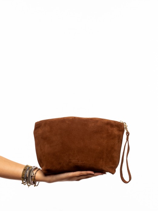 BOLSA DE MO E TIRACOLO EM CAMURA E PELO