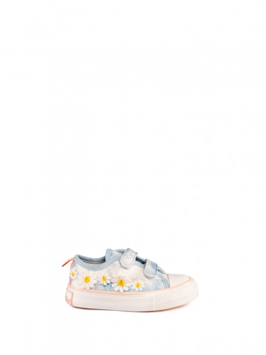CANVAS SPORT SHOES WITH VELCRO