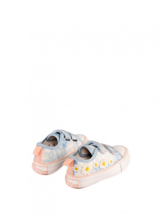 CANVAS SPORT SHOES WITH VELCRO