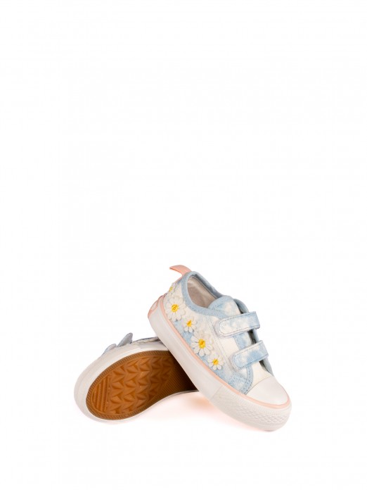 CANVAS SPORT SHOES WITH VELCRO