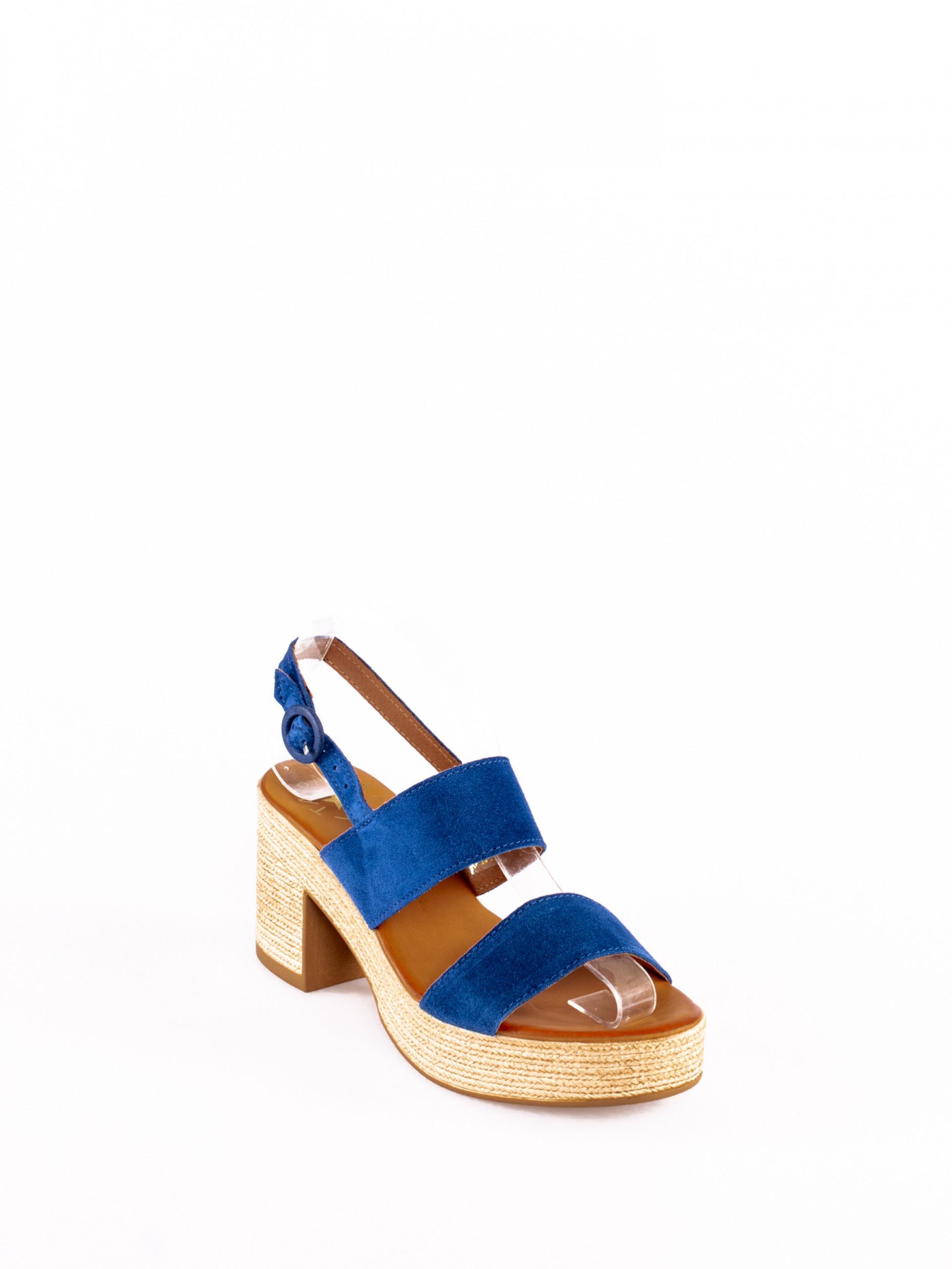 Two-Strap Suede Sandal