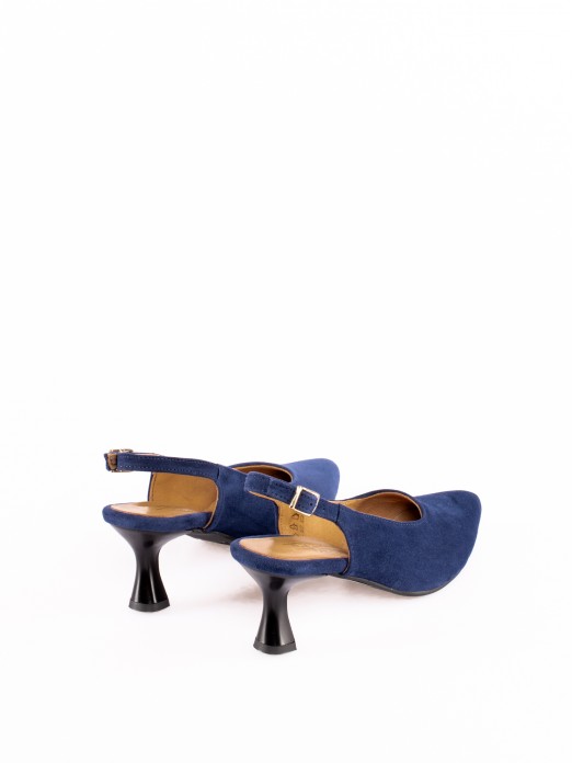 Mule with Suede Heels