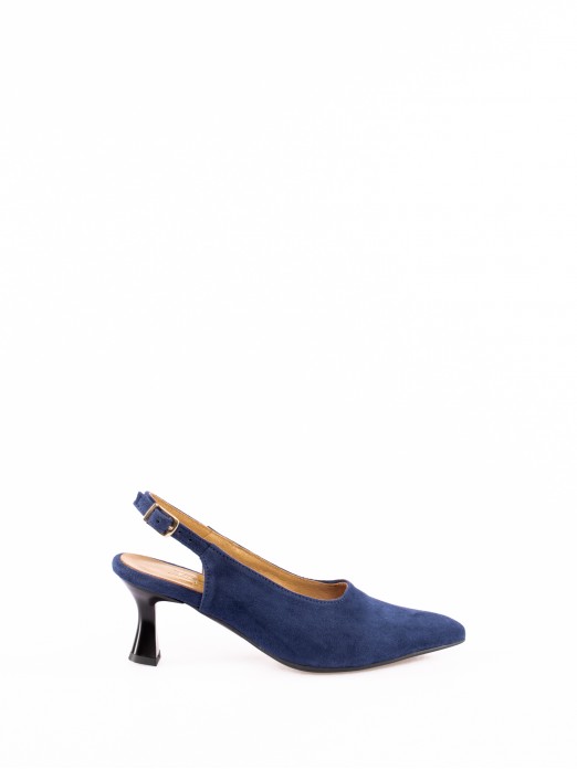 Mule with Suede Heels