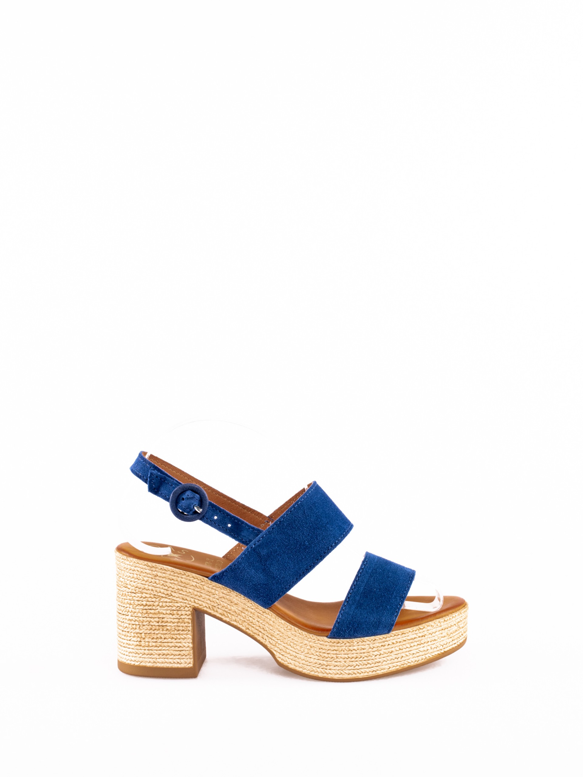 Two-Strap Suede Sandal