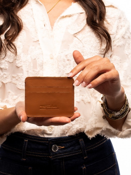 PORTA-CARTES EM PELE