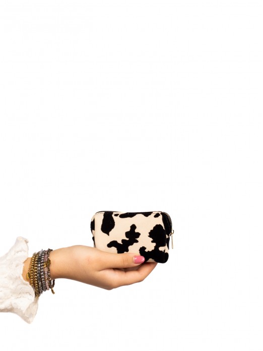 PORTA-MOEDAS EM PELE VACA