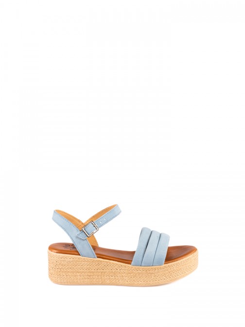 High Wedge Sandal with cushioned straps