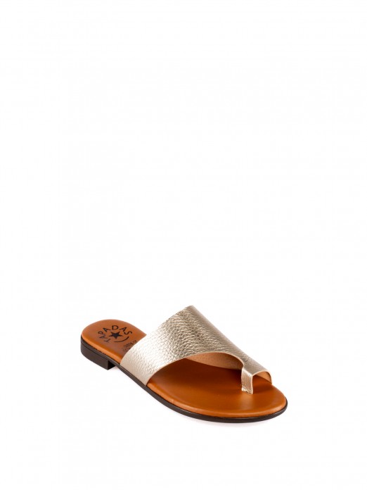 Slipper with Large Leather Bow