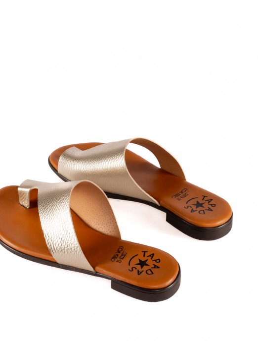 Slipper with Large Leather Bow