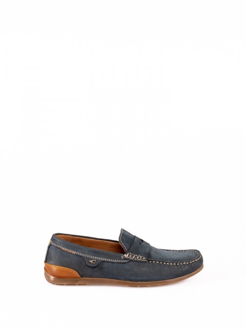 Mocassim em Pele Nobuck Camel Active