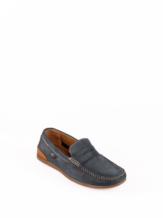 Mocassim em Pele Nobuck Camel Active