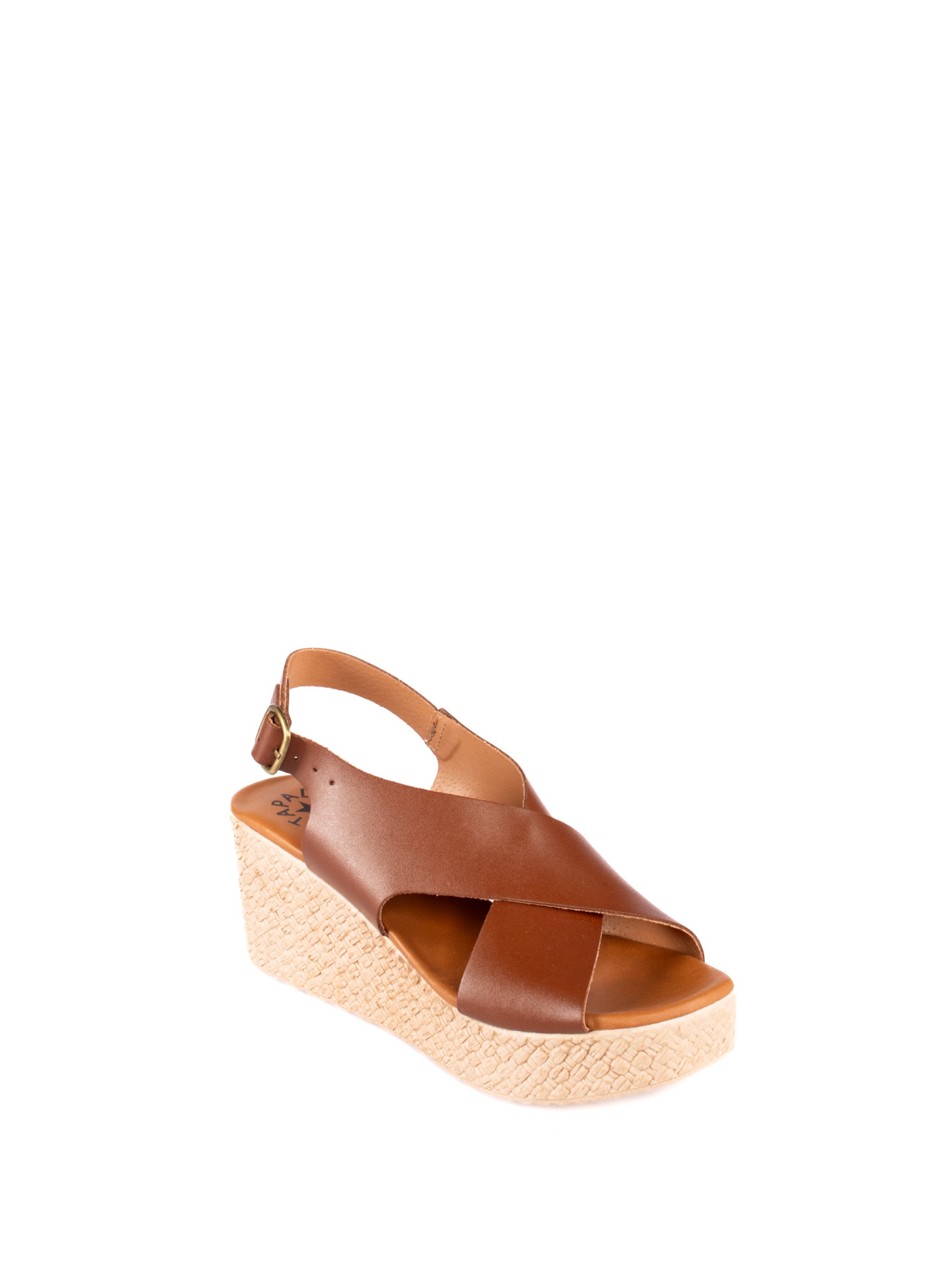 Leather Wedge Sandal