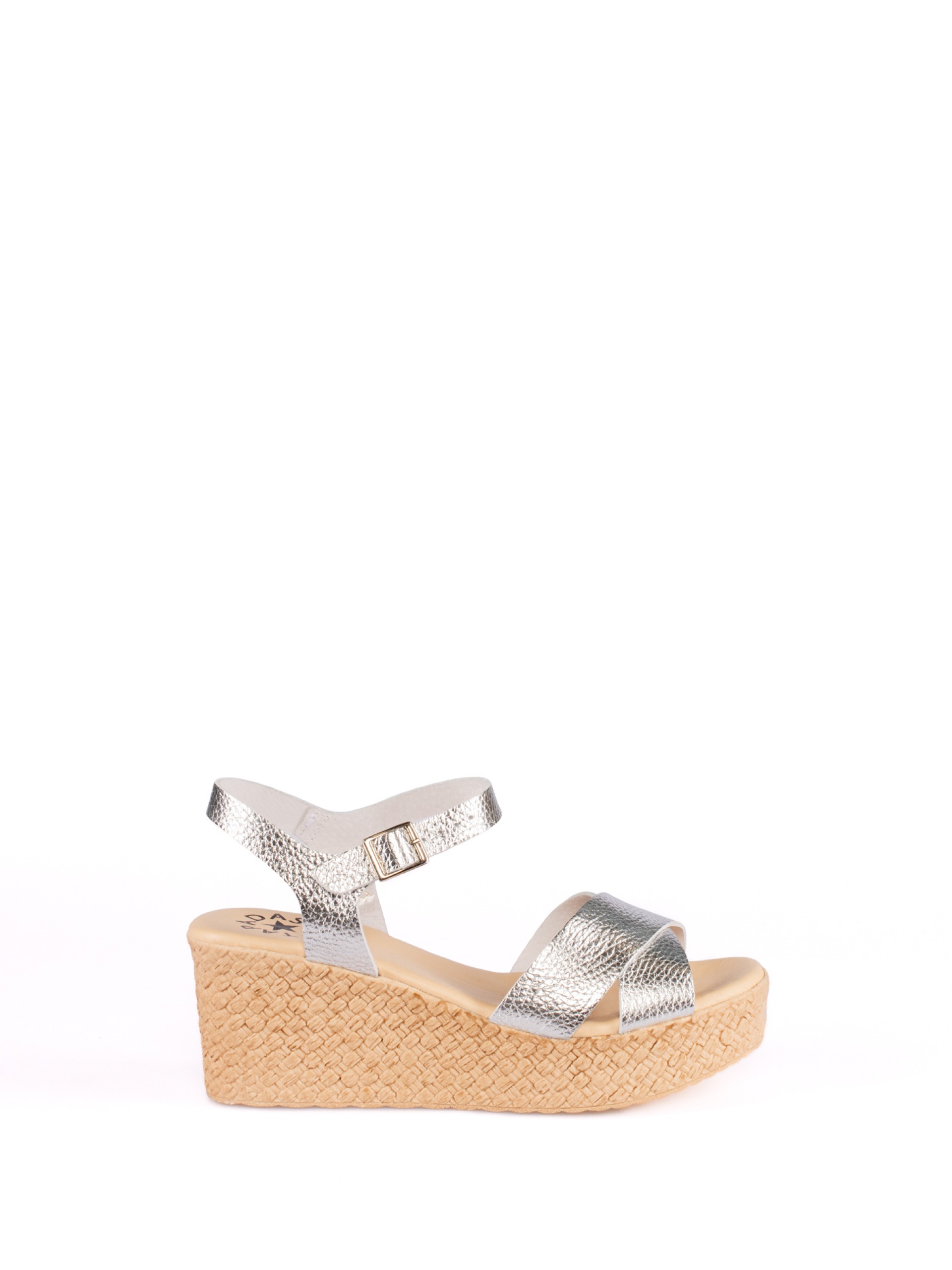 Wedge Sandal in Leather