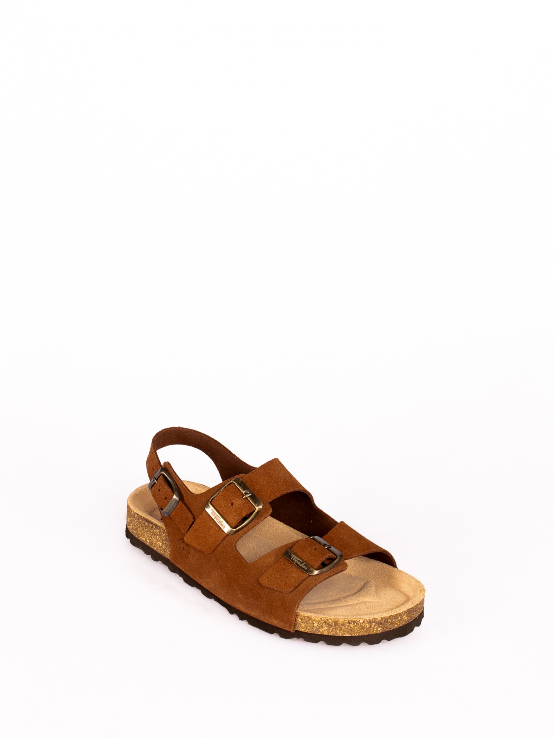 Sandália Bio com Fivelas em Camurça