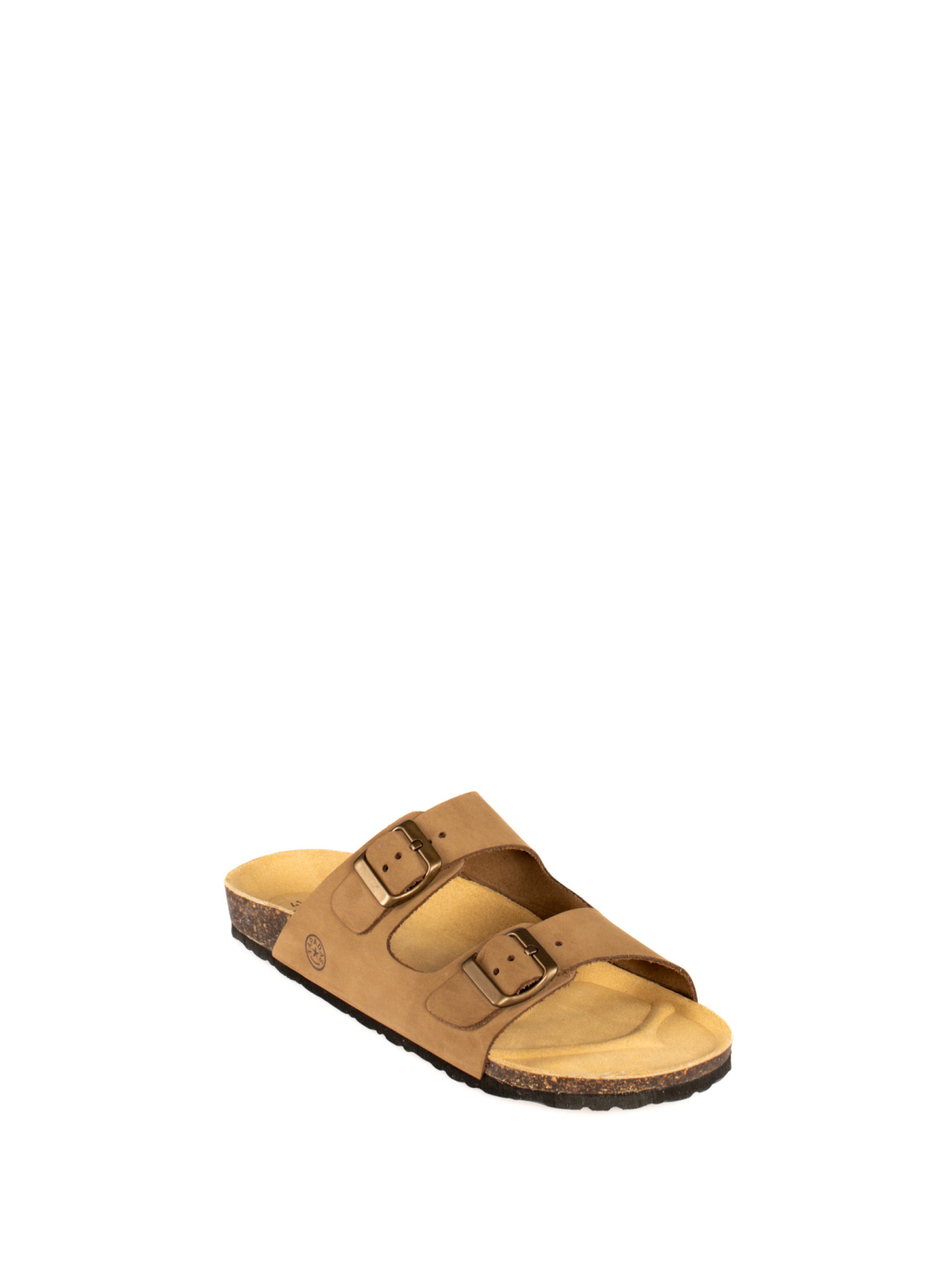 Bio Slipper with Two Buckles in Nubuck