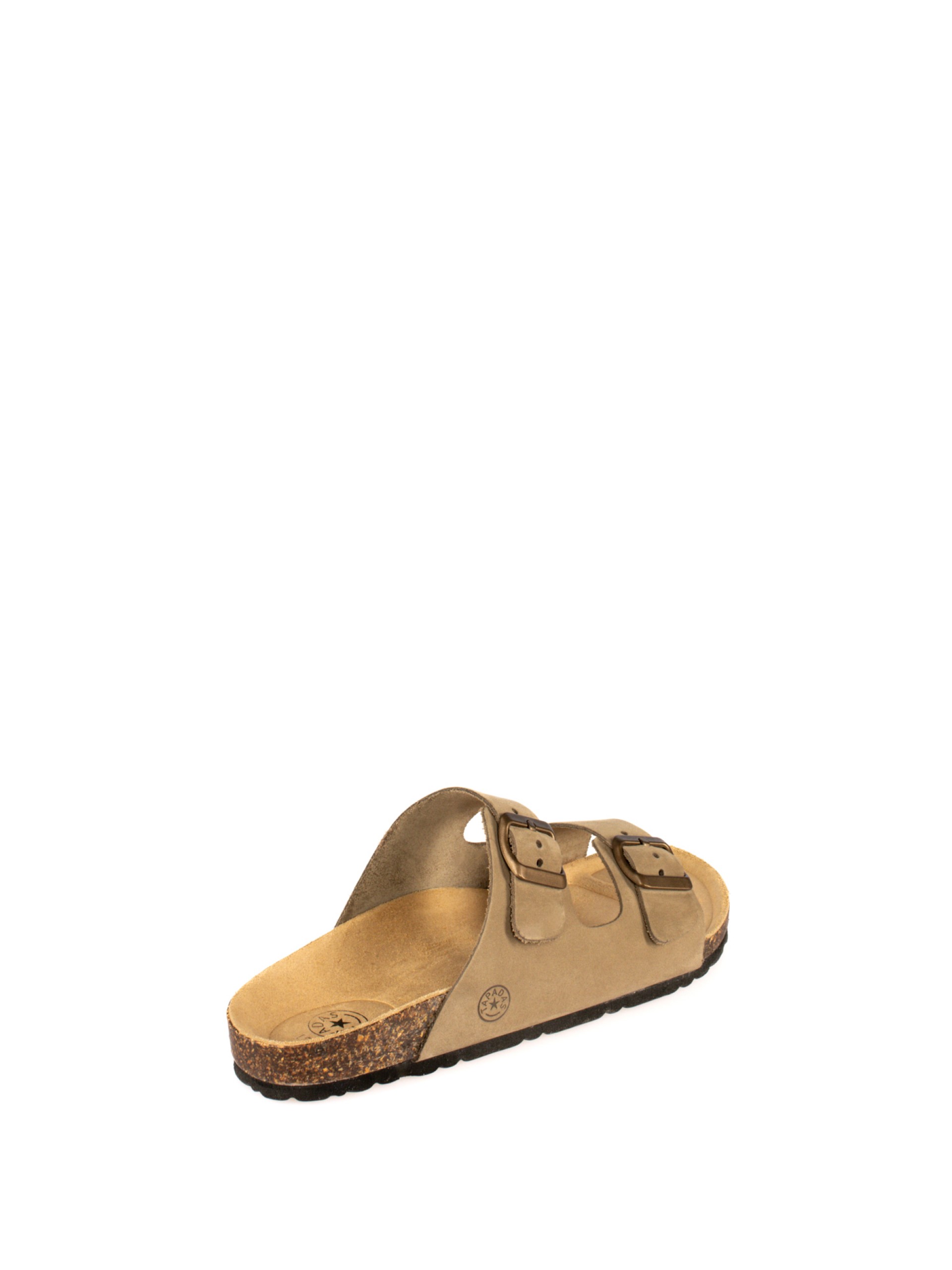 Bio Slipper with Two Buckles in Nubuck