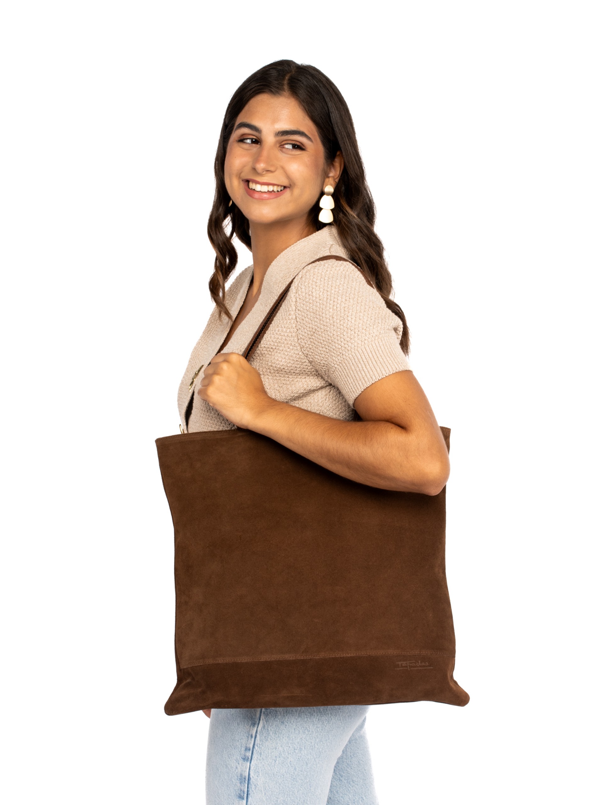 Mala de Ombro em Camurça