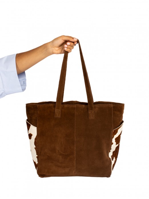 MALA OMBRO CAMURÇA E PÊLO MALA OMBRO CAMURÇA E PÊLO