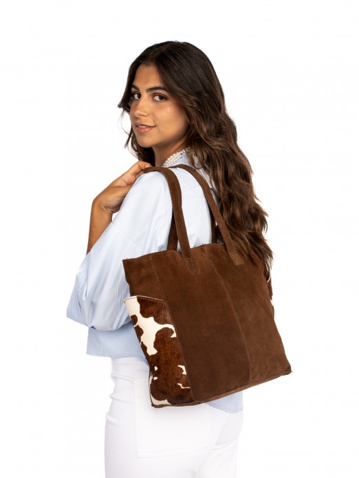 MALA OMBRO CAMURÇA E PÊLO MALA OMBRO CAMURÇA E PÊLO