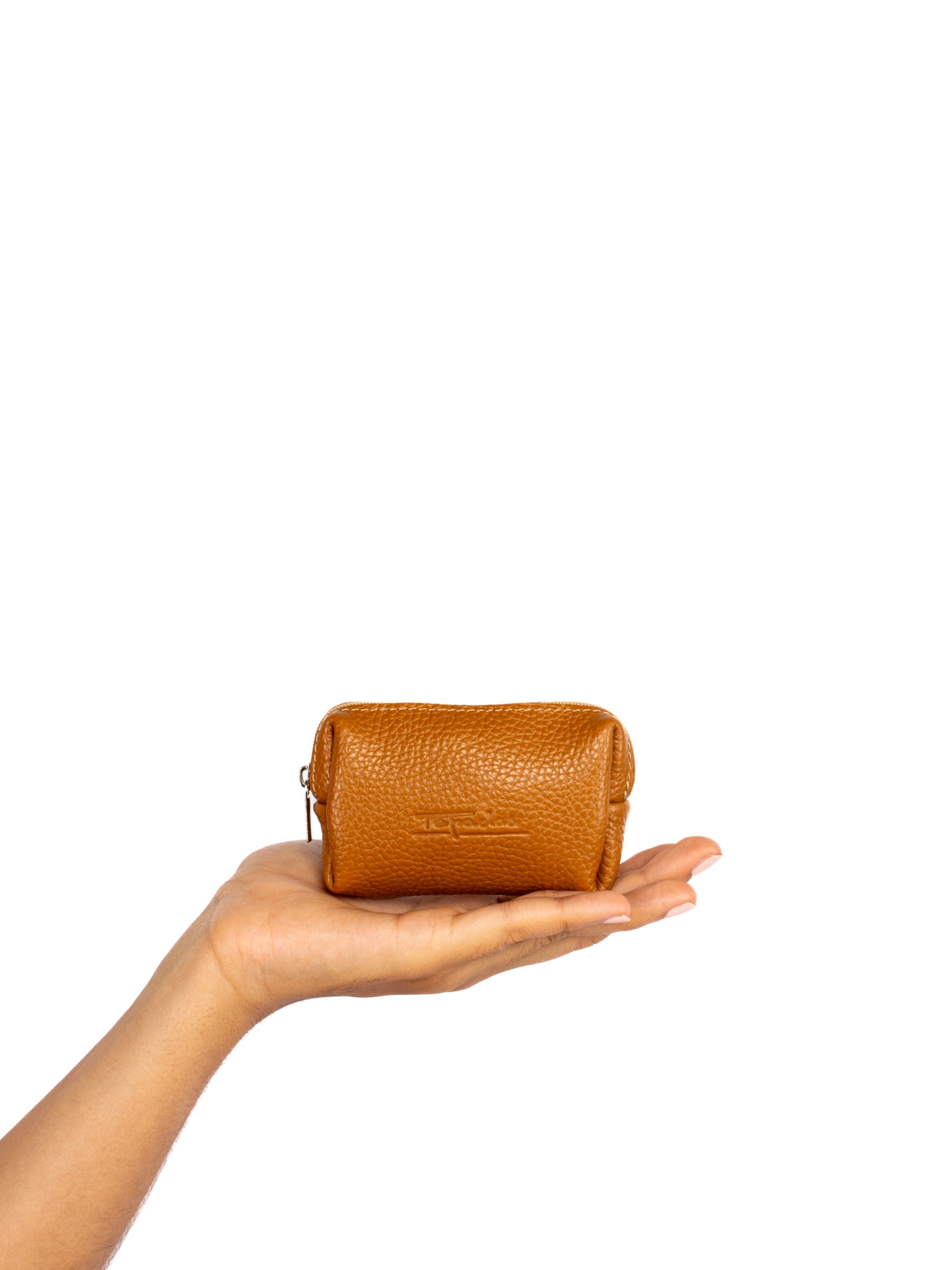 Porta moedas em pele