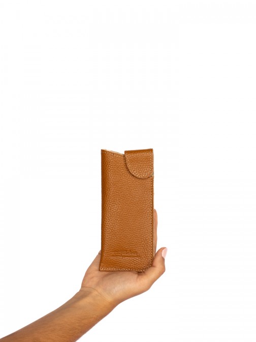 PORTA OCULOS EM PELE