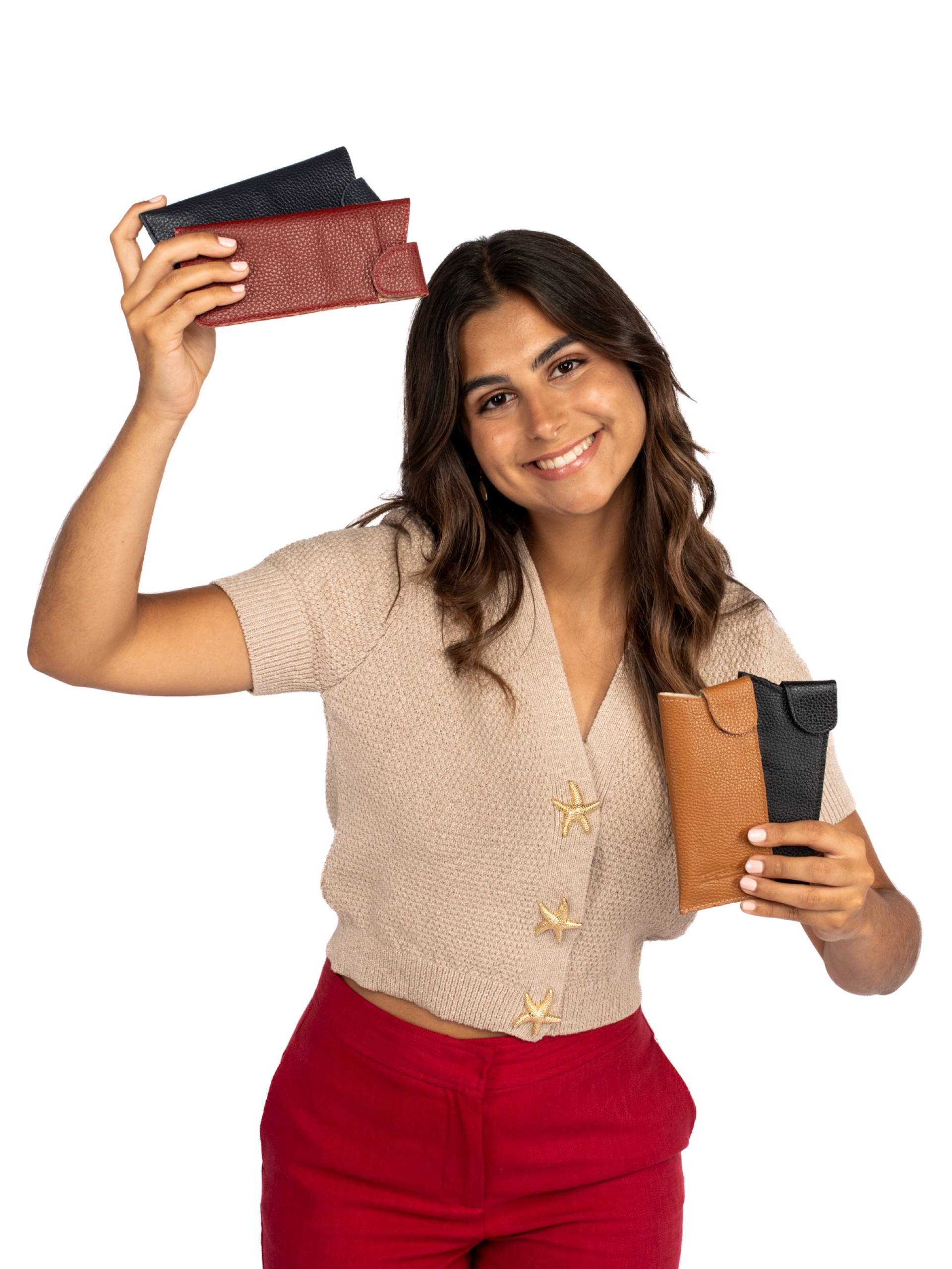 PORTA OCULOS EM PELE