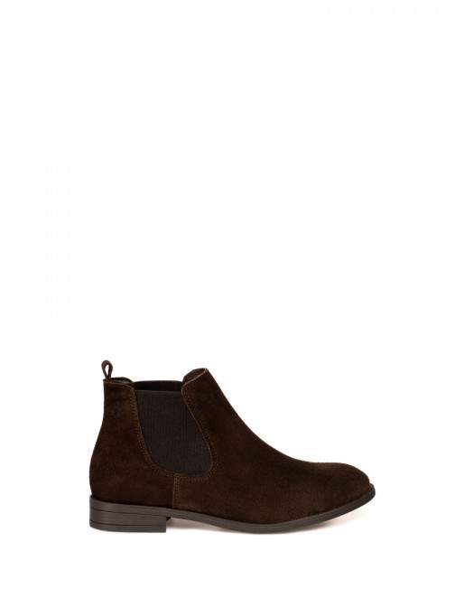 Suede Elastic Ankle Boots