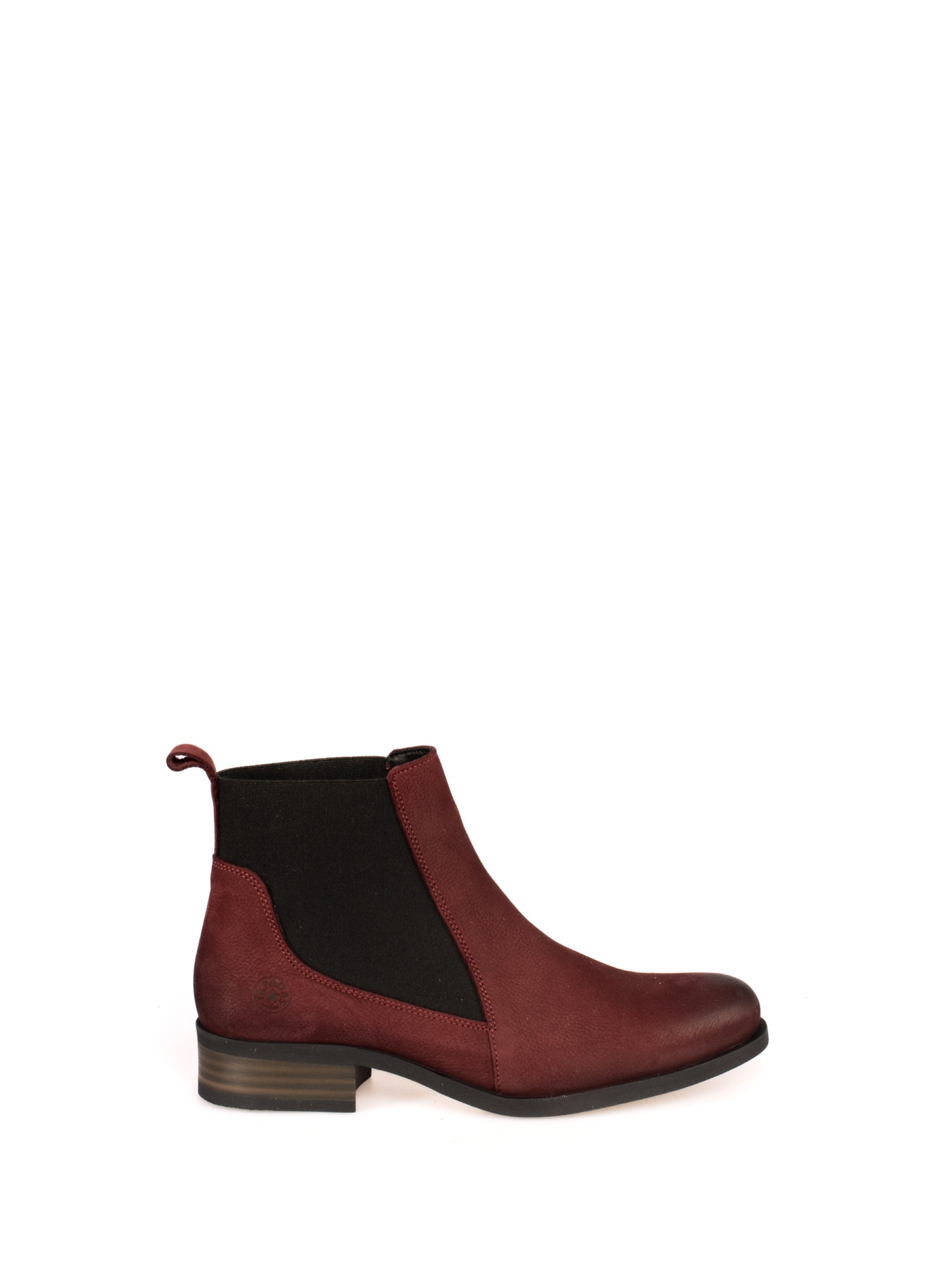 Nubuck Ankle Boot with Elastic