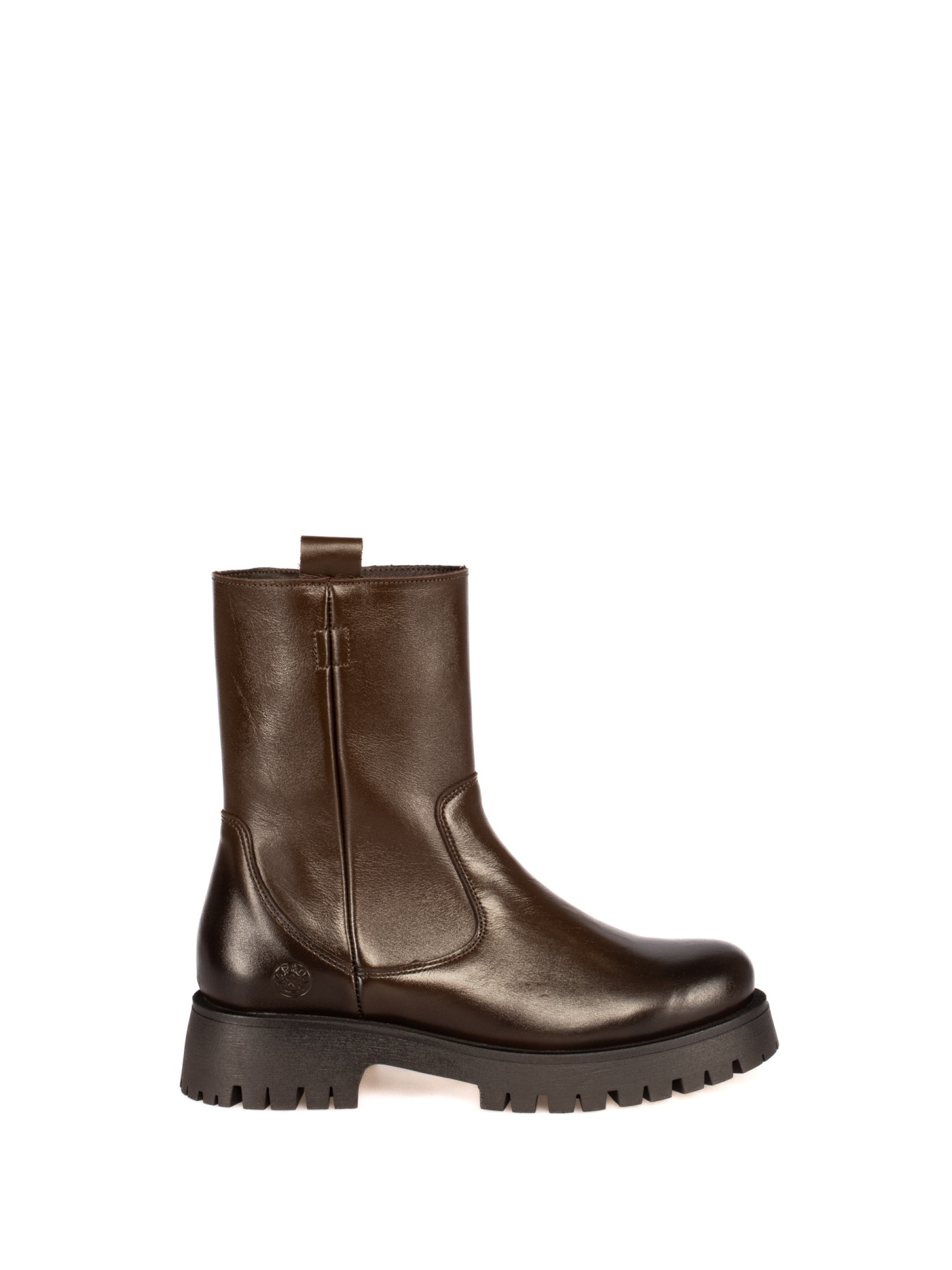 Thick-Soled Leather Boot
