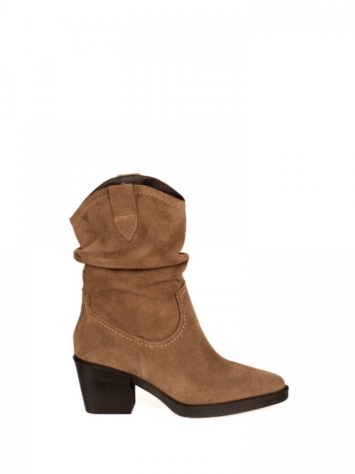 Bota Texana Meio Cano em Camura