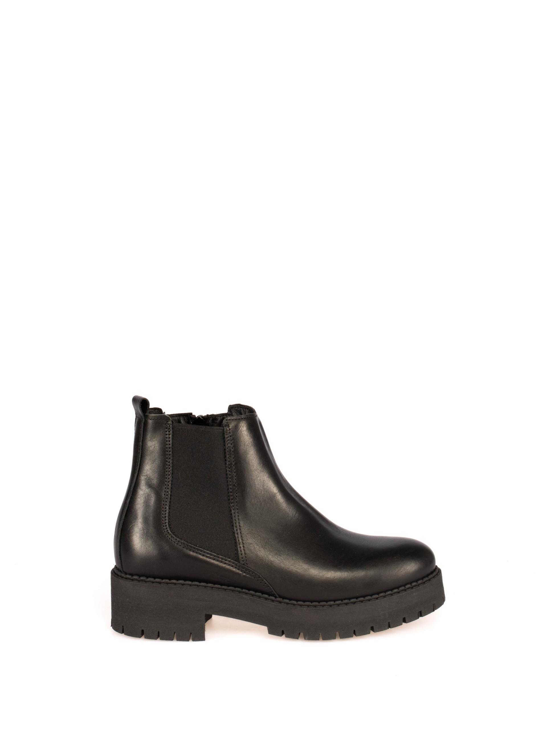 Botim Curto Com Elástico em Pele