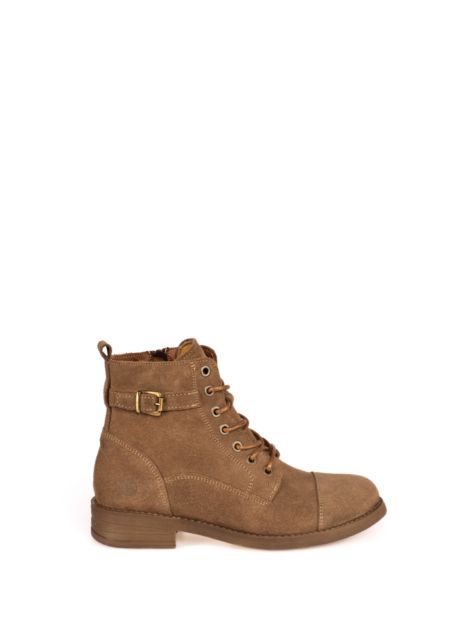 Suede Military Boots