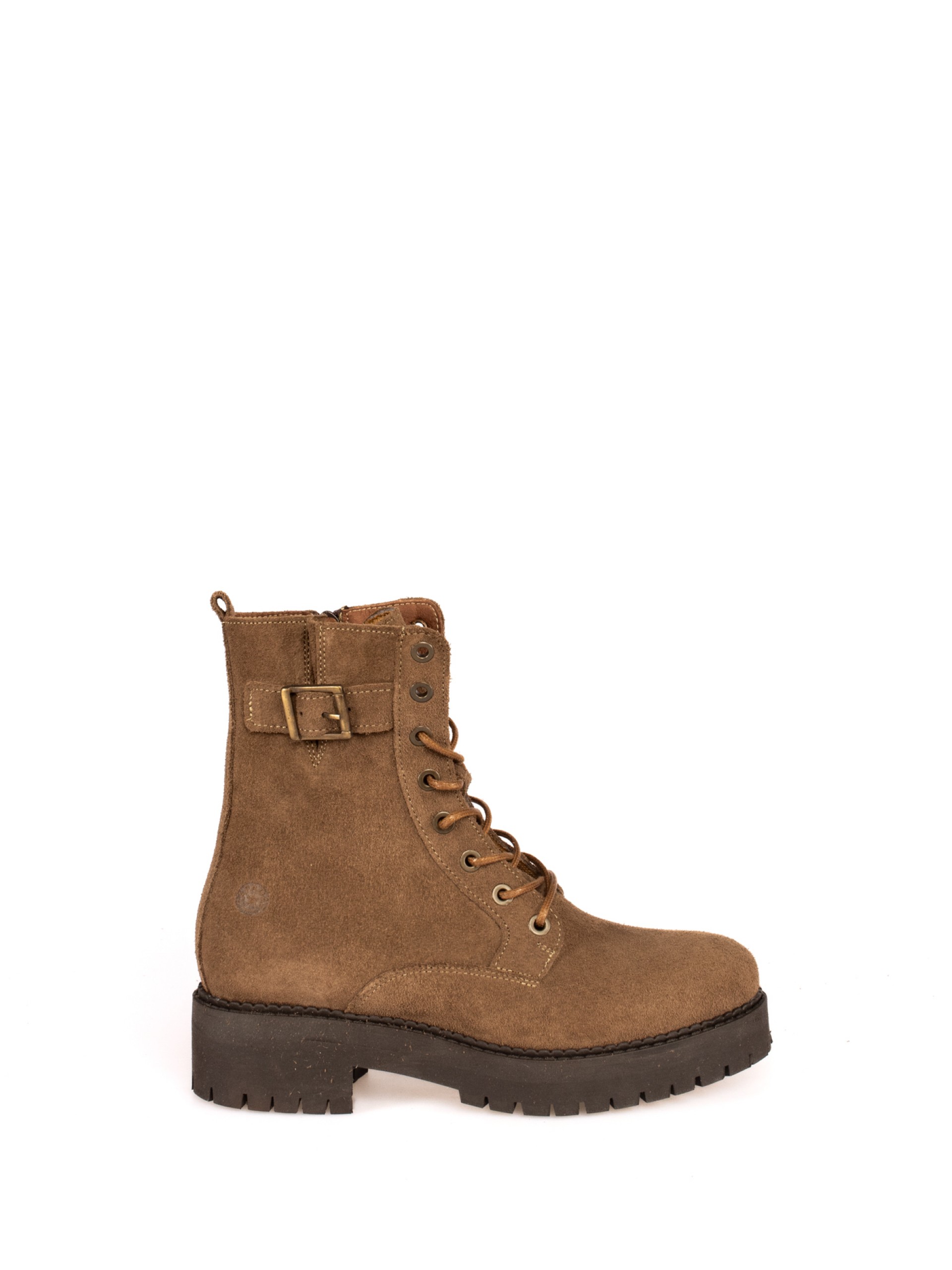 Suede Military Boots