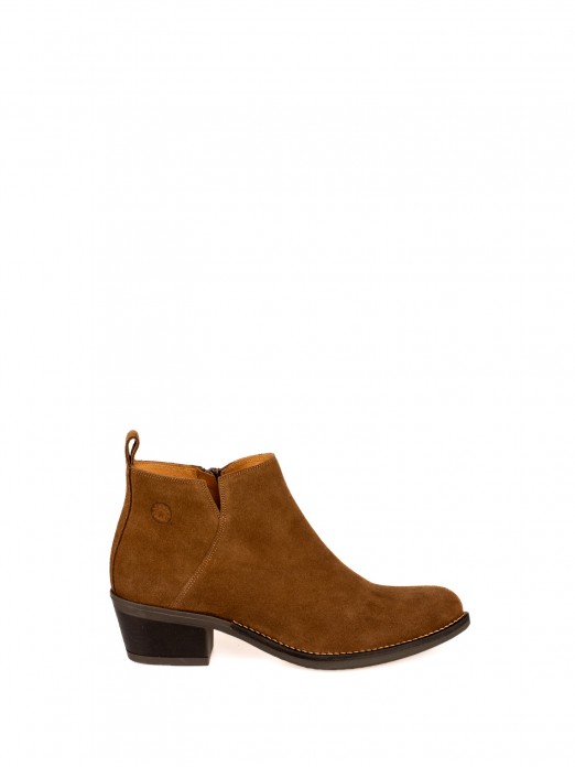 Texas-Style Suede Ankle Boot
